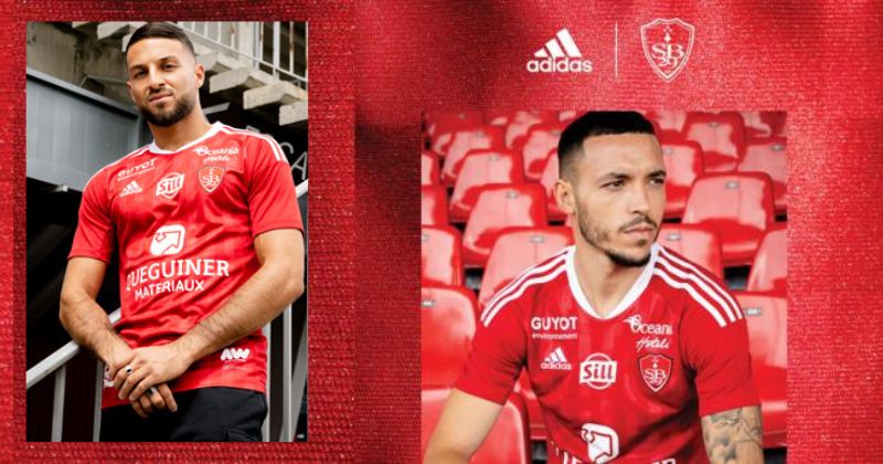 stade brestois home shirt 2022-23 in red