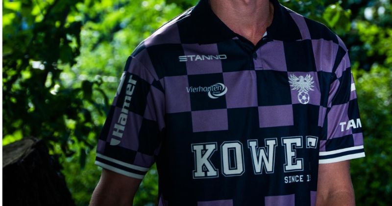 go ahead eagles away shirt in purple and black2022-23 in 