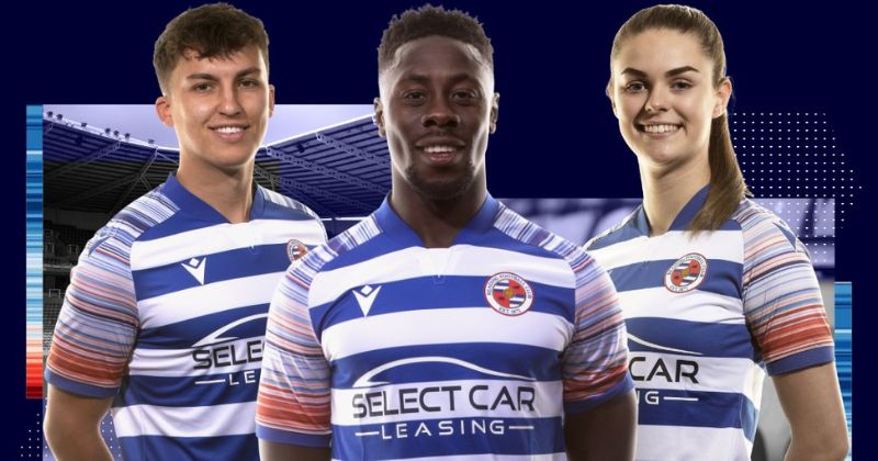 reading fc home shirt 2022-23 in blue and white
