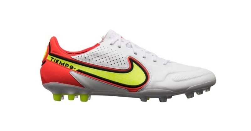 nike tiempo legend 9 football boots in white and pink