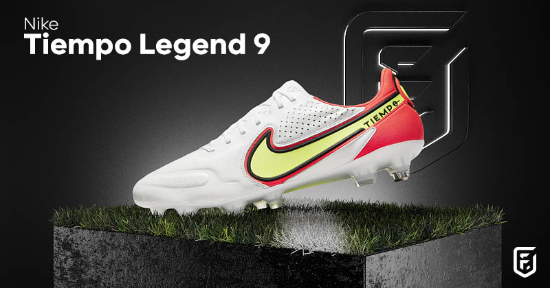 nike tiempo legend 9 football boots in white and pink