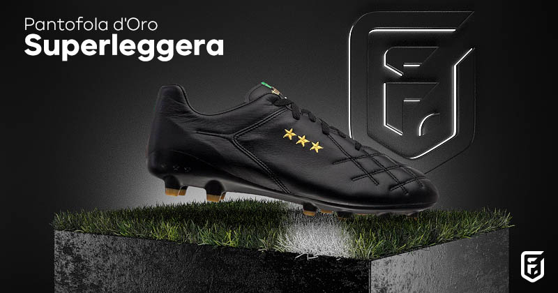 pantofola doro superleggera football boots in black