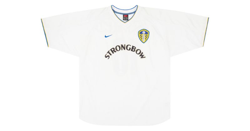 leeds united strongbow shirt in white