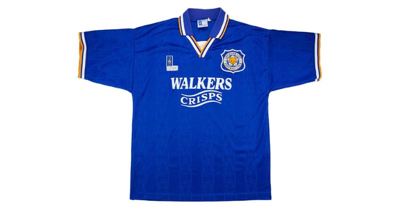 leicester city walkers shirt in blue