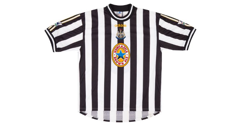 newcastle united brown ale shirt in black and white