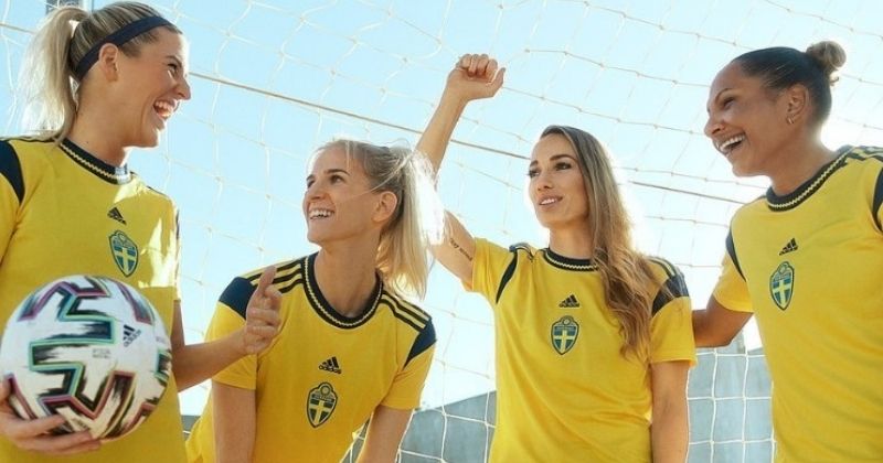 sweden womens home shirt 2022
