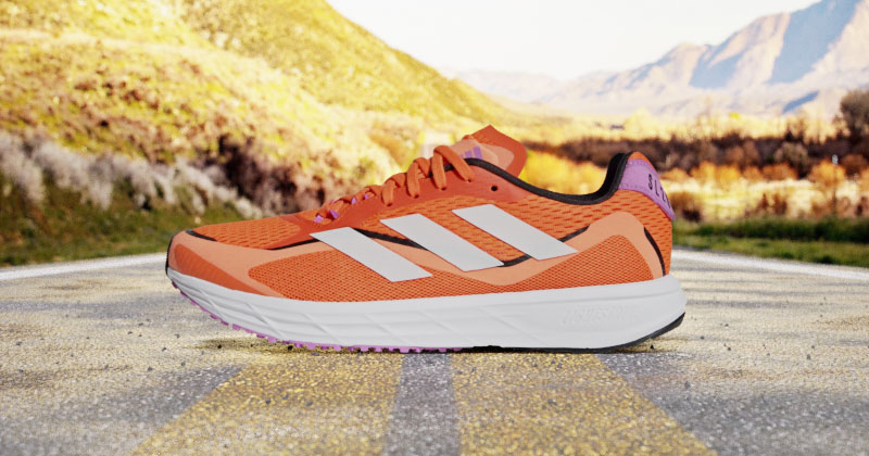 adidas sl20 running shoe orange