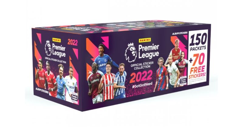 panini premier league stickers box of 500