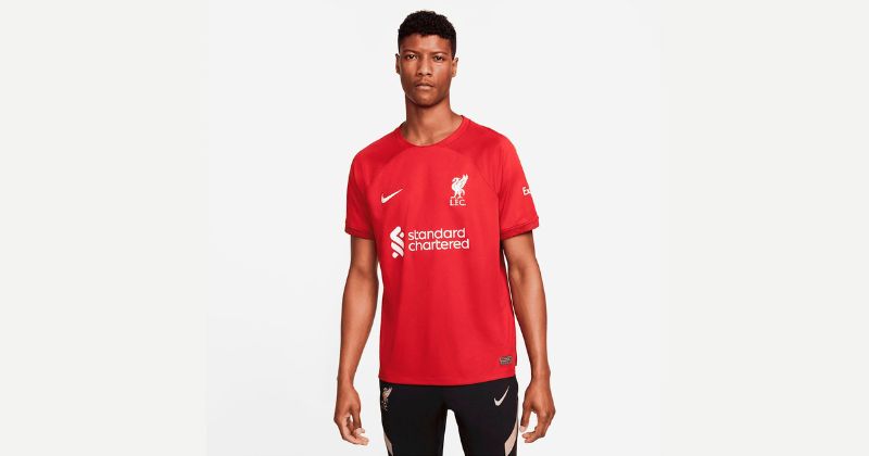 mens liverpool home shirt 2022-23 in red