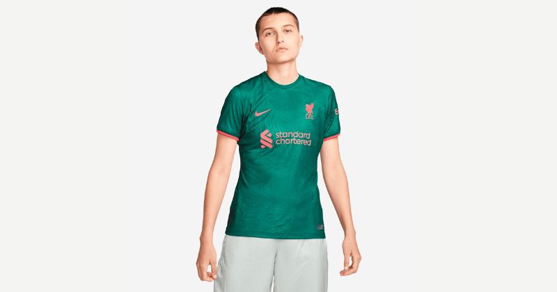 womens liverpool third shirt 2022-23 in teal