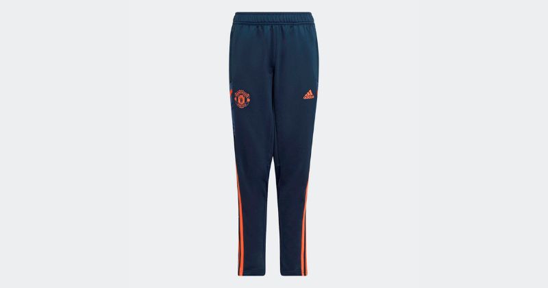 kids adidas man utd training pants in navy