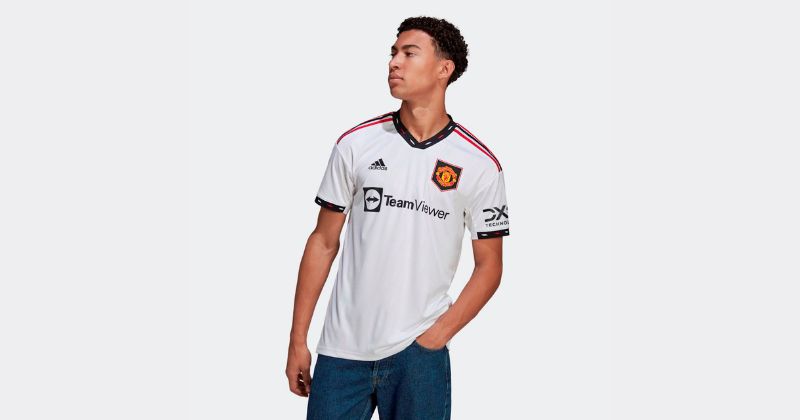 mens man utd away shirt 2022-23 in white