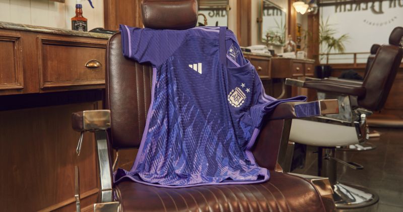 argentina 2022 away kit in purple