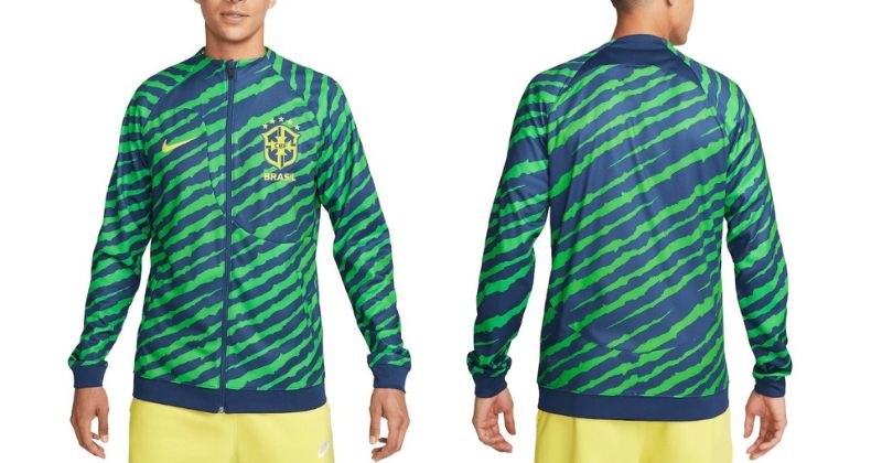brazil anthem jacket 2022 in blue and green