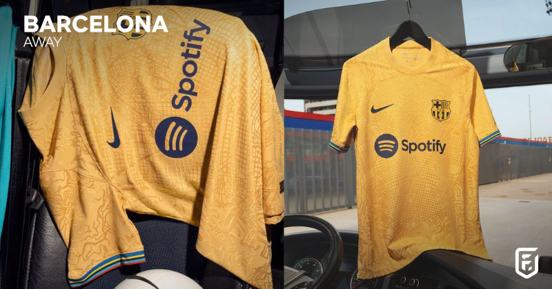 barcelona away shirt 2022-23 in gold