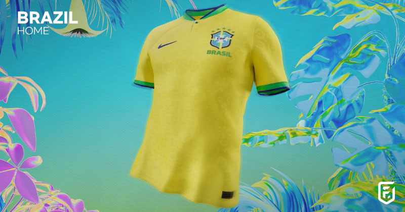 brazil home shirt 2022-23 in yellow