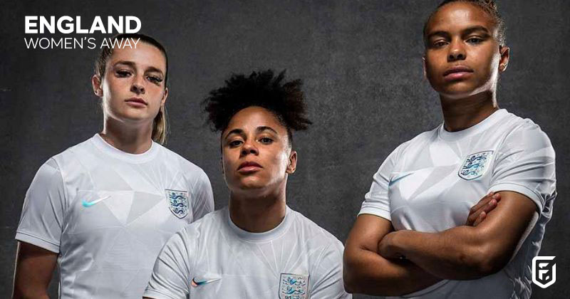 england womens home shirt 2022-23 in white