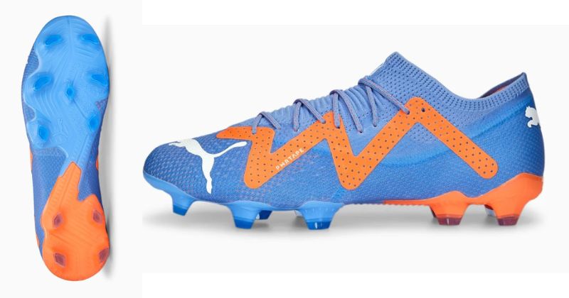 puma future fg ag football boots in blue and orange