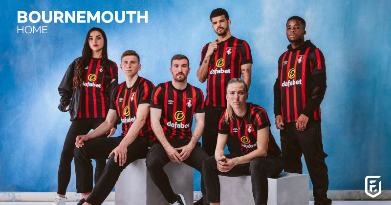 bournemouth 2023-24 home shirt in black and white stripes