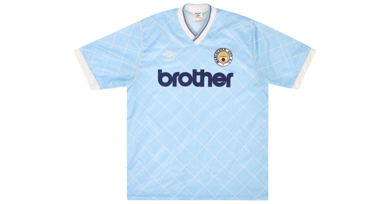 manchester city 1987-89 home shirt in sky blue