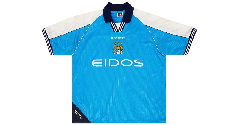 manchester city 1999-01 home shirt in blue