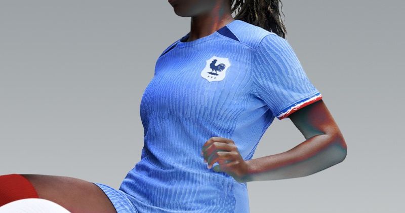 womens france home kit 2023 in blue
