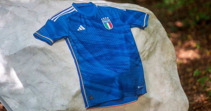 womens italy home shirt 2023 in blue