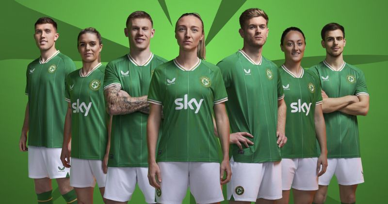 womens republic of ireland home shirt 2023 in green