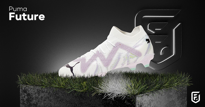 puma future football boot in white and grey