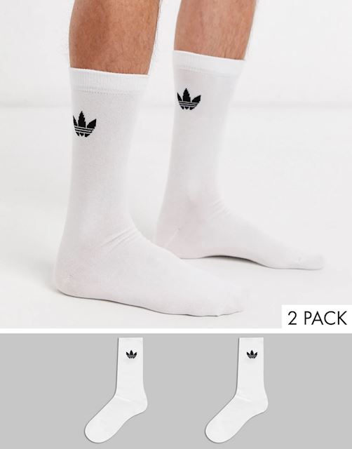 2 Pairs of Unisex High Socks adidas - Thin Tref Crew DV1728 White/Black -  High - Women - Socks - Fabrics - Accessories | efootwear.eu