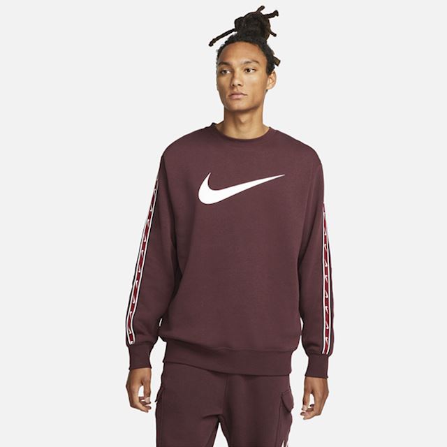 Nike Sportswear Repeat Men's Fleece Sweatshirt - Red | DX2029-652 ...