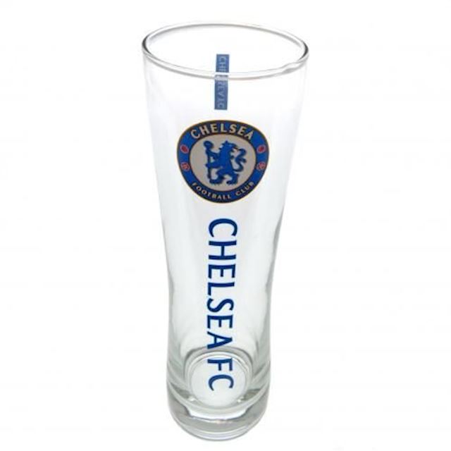 Chelsea Wordmark Slim Pint Glass Football Kids 