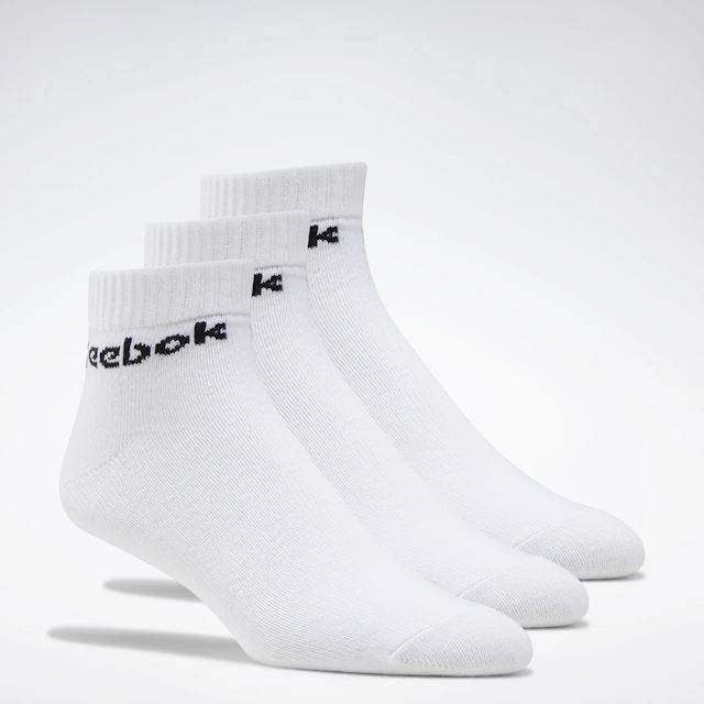 Reebok Active Core Ankle Socks 3 Pairs | FL5227 | FOOTY.COM