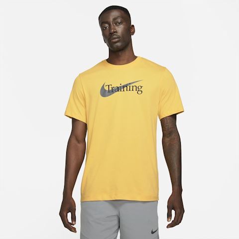 Nike Dri-FIT Men's Swoosh Training T-Shirt - Yellow | CZ7989-761 | FOOTY.COM