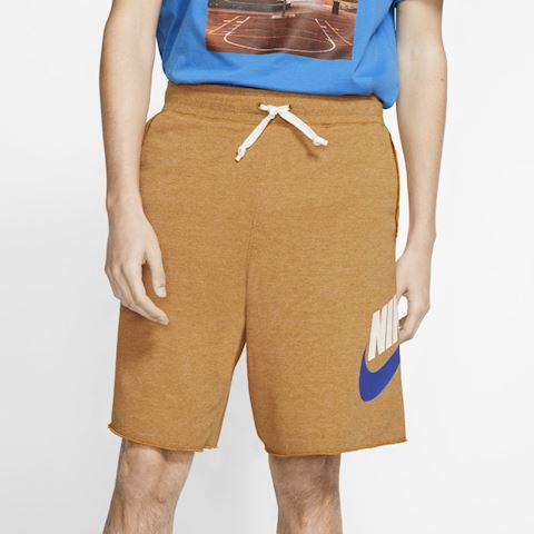 nike french terry shorts yellow