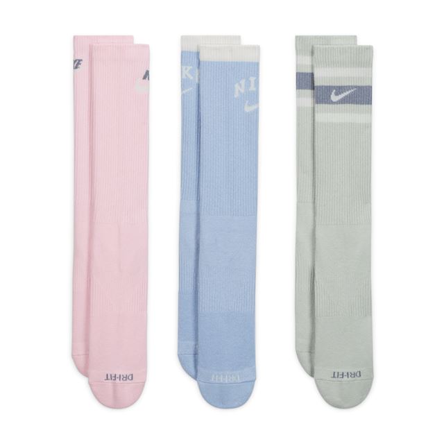 Nike Everyday Plus Cushioned Crew Socks (3 Pairs) - Multi-Colour ...