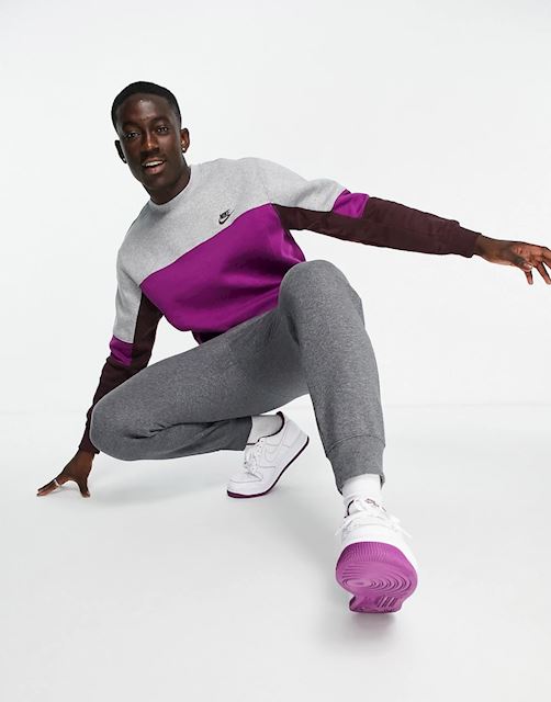 nike colour block crew sweatshirt