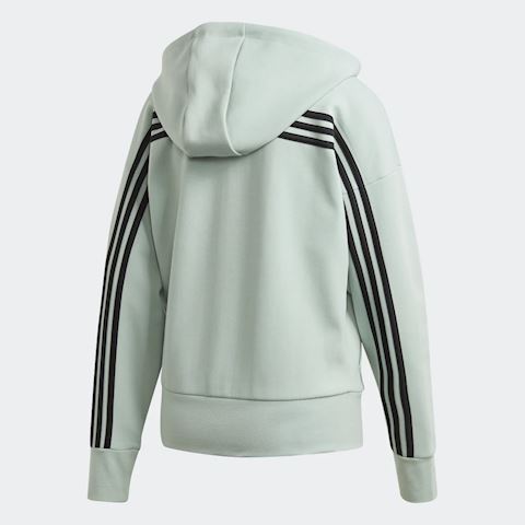 adidas striped zip hoodie