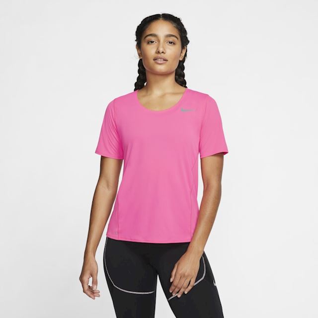 Nike City Sleek Women's Short-Sleeve Running Top - Pink | CJ9444-607 ...