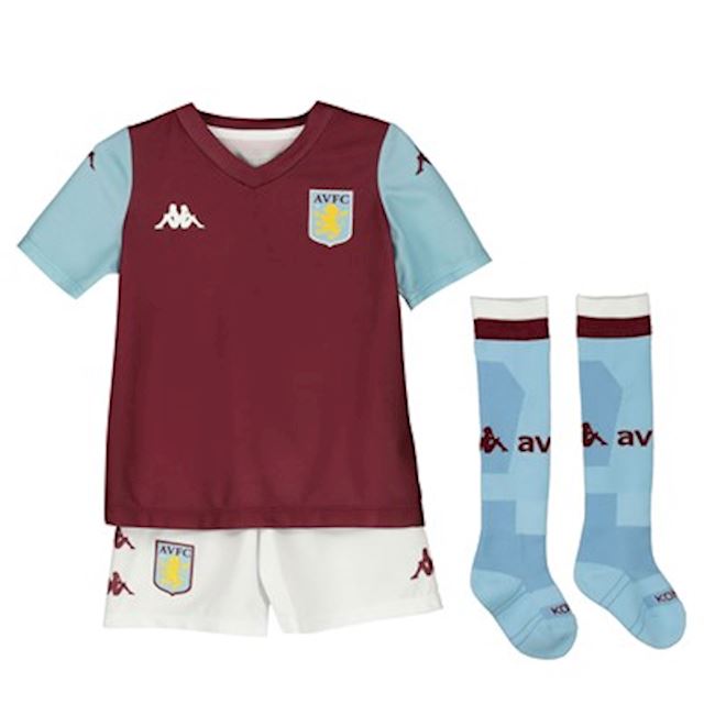 Kappa Aston Villa Baby SS Home Mini Kit 2019/20 | FOOTY.COM