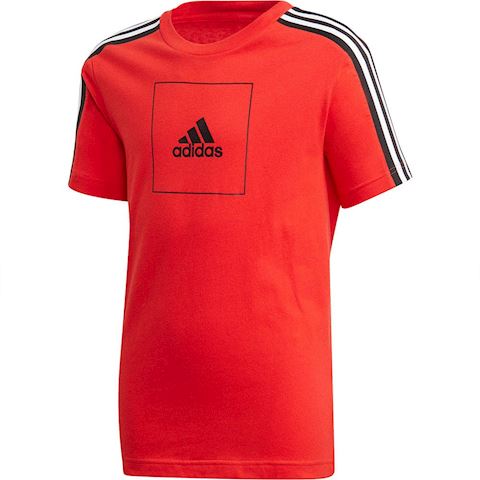 red and black adidas t shirt