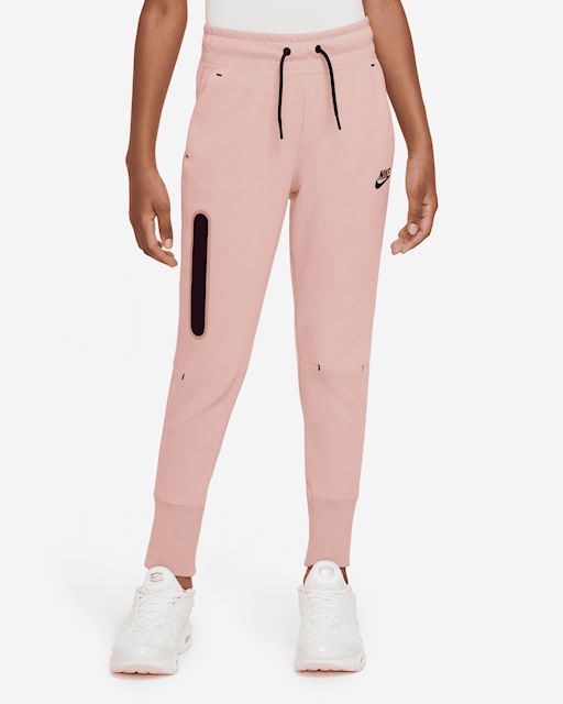 Nike Sportswear Tech Fleece Older Kids' (Girls') Trousers - Pink ...