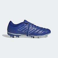blue footy boots