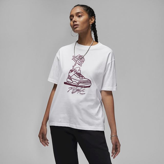 Nike Jordan Flight Women's Graphic T-Shirt - White | DV1408-100 | FOOTY.COM