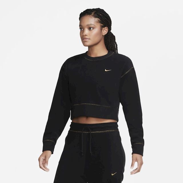 nike women's therma fleece icon clash long sleeve training top