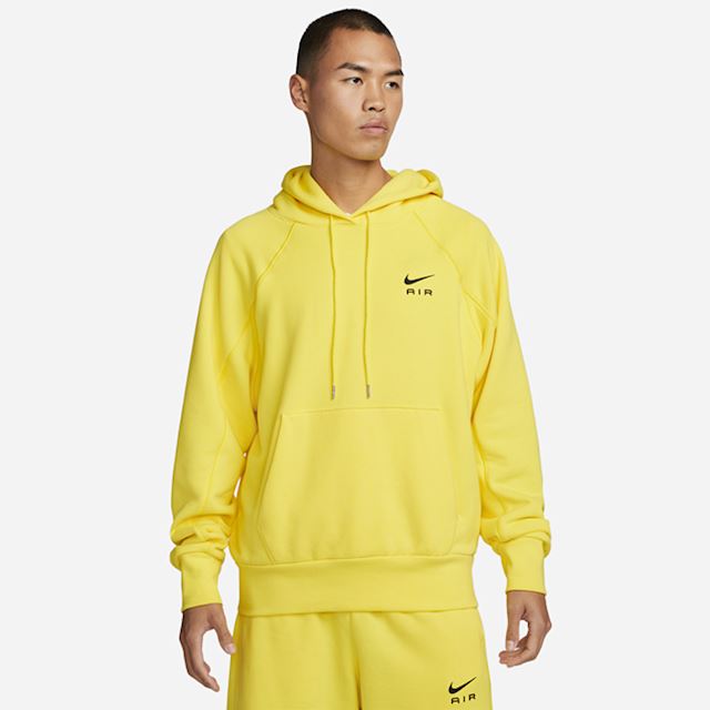 Nike Air Men's French Terry Pullover Hoodie - Yellow | DQ4207-765 ...