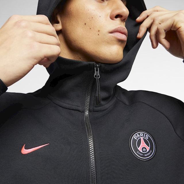Nike Paris Saint-Germain Tech Fleece Men's Full-Zip Hoodie - Black ...