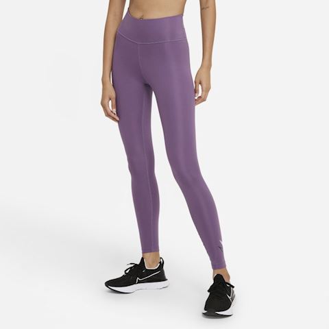 nike running swoosh leggings in purple