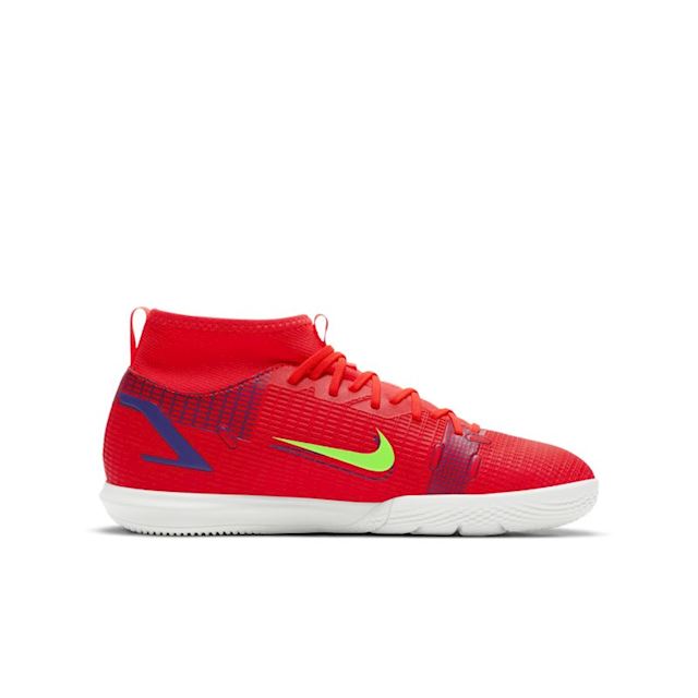 Nike Jr. Mercurial Superfly 8 Academy IC Indoor Court Football Shoe - Red | CV0784-600 | FOOTY.COM