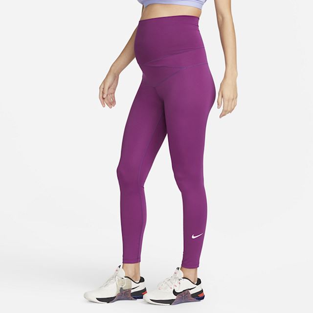 Nike One (M) Women's High-Waisted Leggings (Maternity) - Purple ...